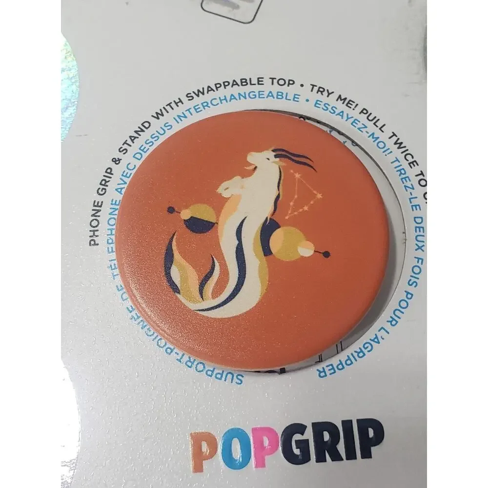 NEW PopSockets Popgrip Phone‎ Holder Stand CAPRICORN zodiac astrology sun moon
